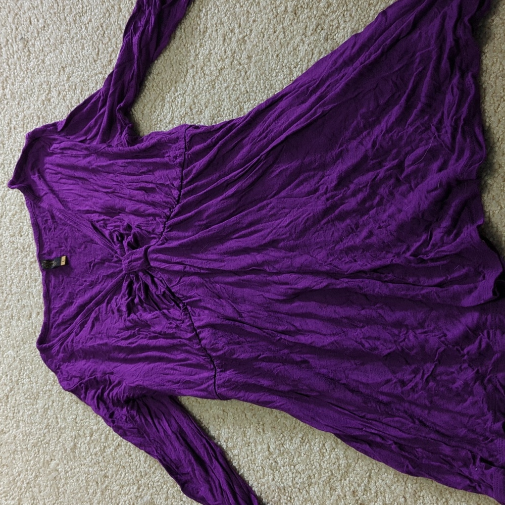 Purple maternity blouse size large
